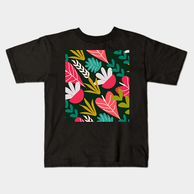 Tropical pink greenhouse Kids T-Shirt by cocodes